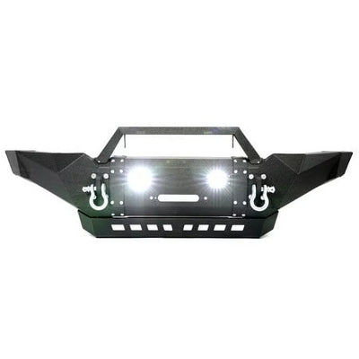 Kojem Front Bumper for 2005-2015 Toyota Tacoma w/ Winch Plate & LED Lights & D-rings 3 Piece Powder Coated