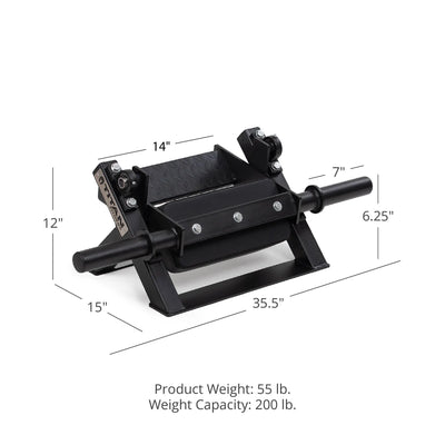 Titan Fitness Plate-Loaded Tibia Dorsi Calf Machine, Rated 200 LB, Fits Olympic-Sized Change Plates, Flexion Lower Body Training Calf Raise Machine, Leg Day Essential Tibia Isolation