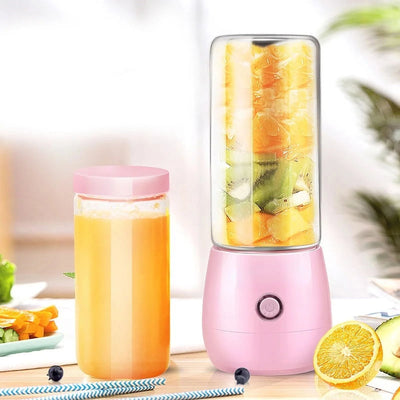 Juicer Glass Portable Smoothie Fruit Blender Mixer Juice Extractor Juicer Machine Manual Food Processor Exprimidor