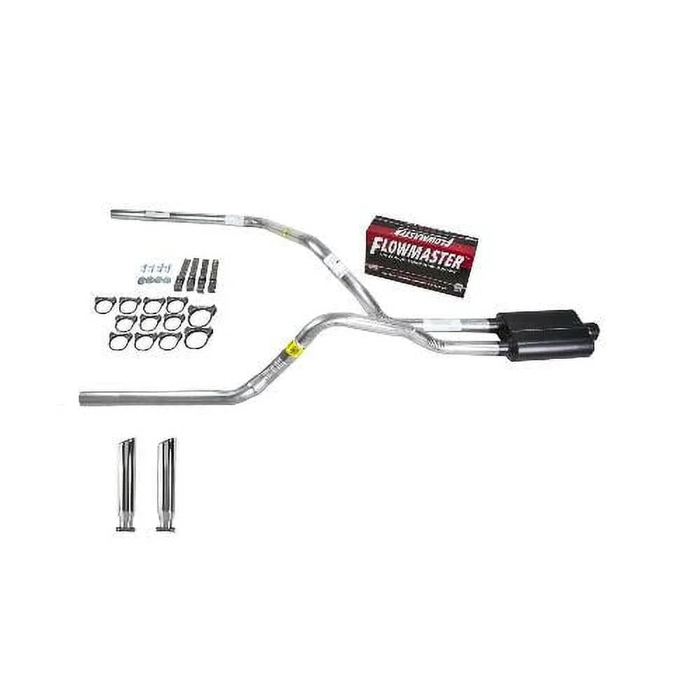 Silverado 88-95 dual exhaust 2.5 pipe Flowmaster Super 44 RC Tip