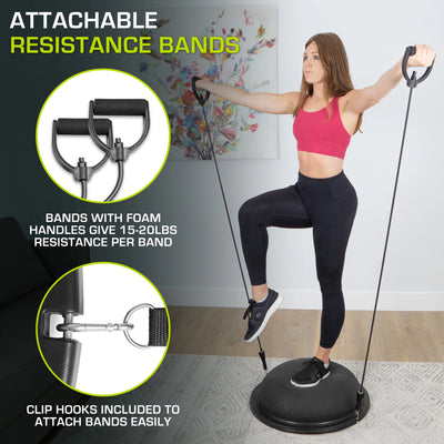 ProsourceFit Balance Trainer with Resistance Bands for Home Gym