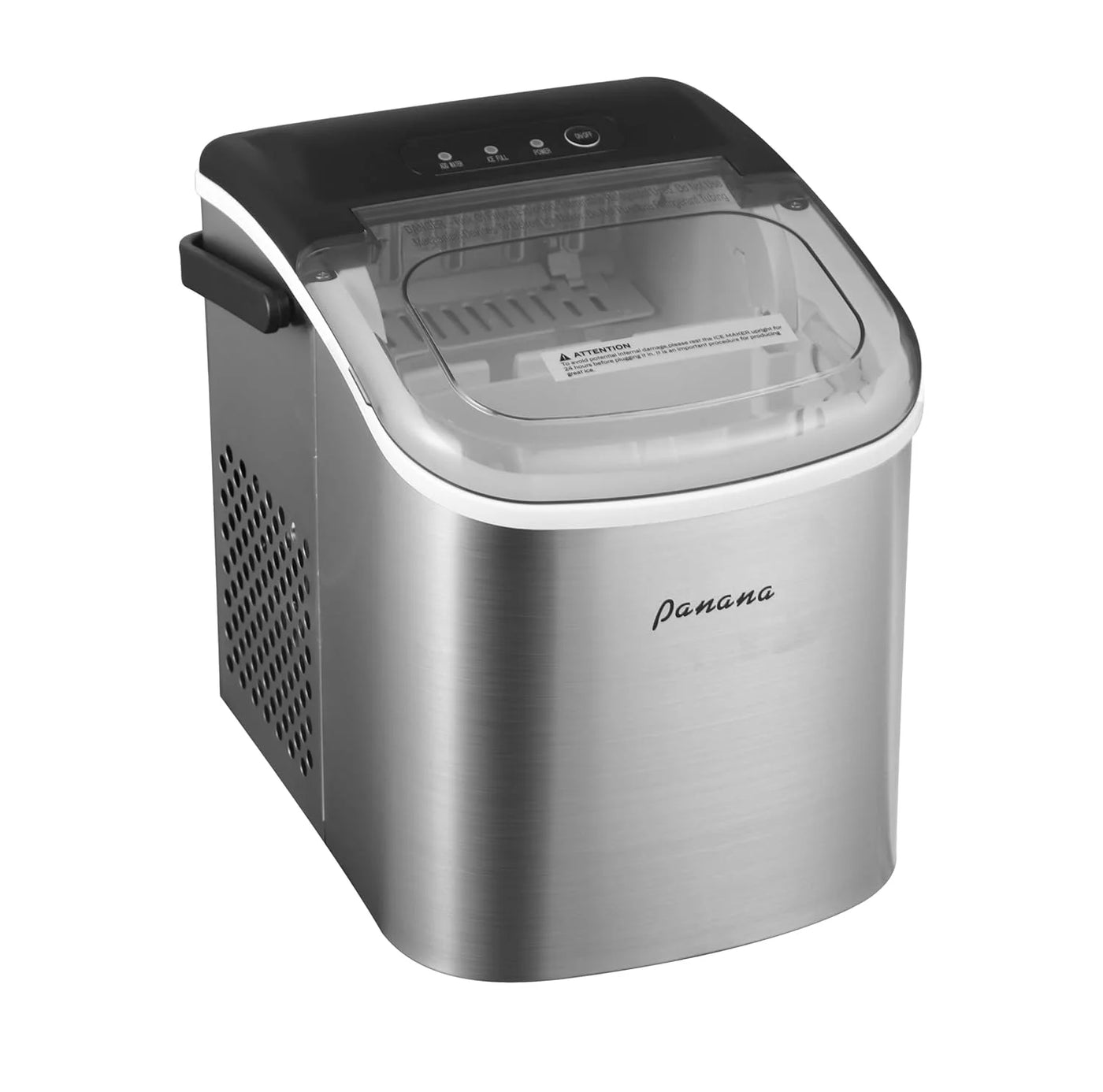 Countertop Ice Makers,Automatic Clean,Portable Ice Maker 9 Bullet Ice Ready in 7-12min,26.5lbs/24H,for Home/Kitchen/Office/Party,Black