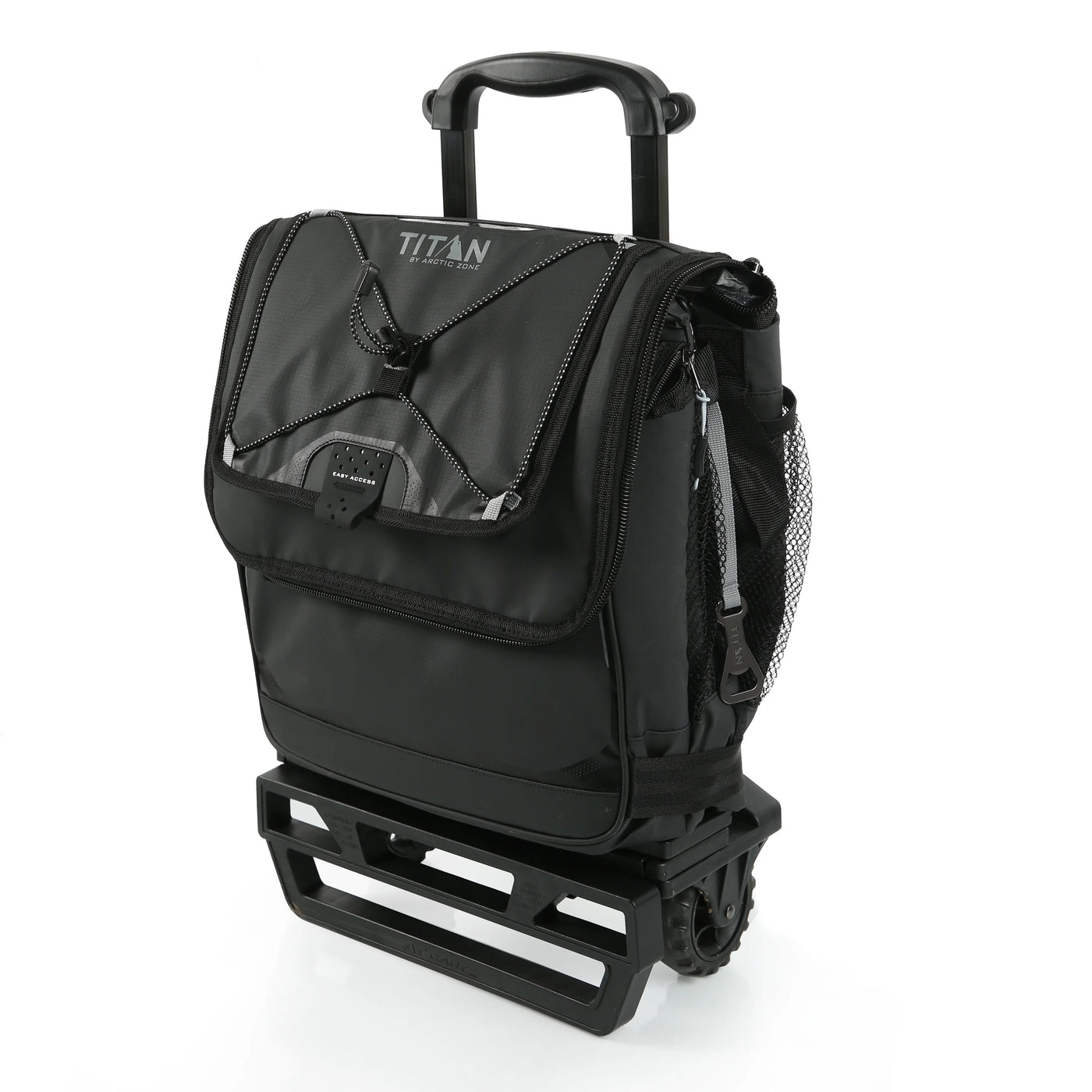 Titan By Arctic Zone 60 Can Capacity Collapsible Wheeled Soft Cooler, Black