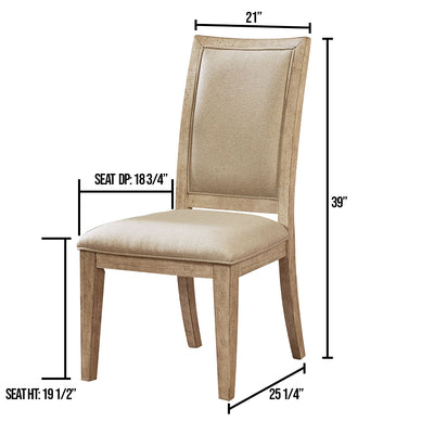 William's Home Furnishing Natural Tone/Beige Cerise Side Chair