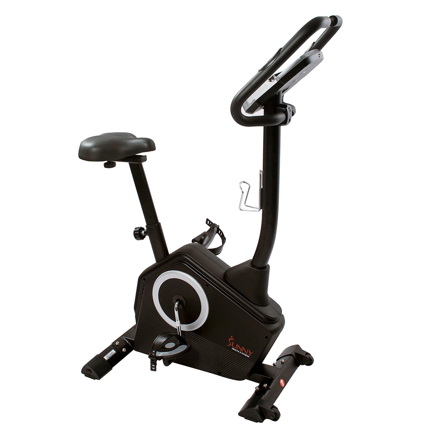 Sunny Health & Fitness Magnetic Upright Exercise Bike w/ LCD, Pulse Monitor, Stationary Cycling and Indoor Home Workouts SF-B2883