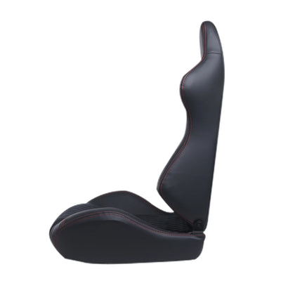 High Quality Racing Seat with Double Slider Made of PVC and Suade Material - Set of 2 Pieces