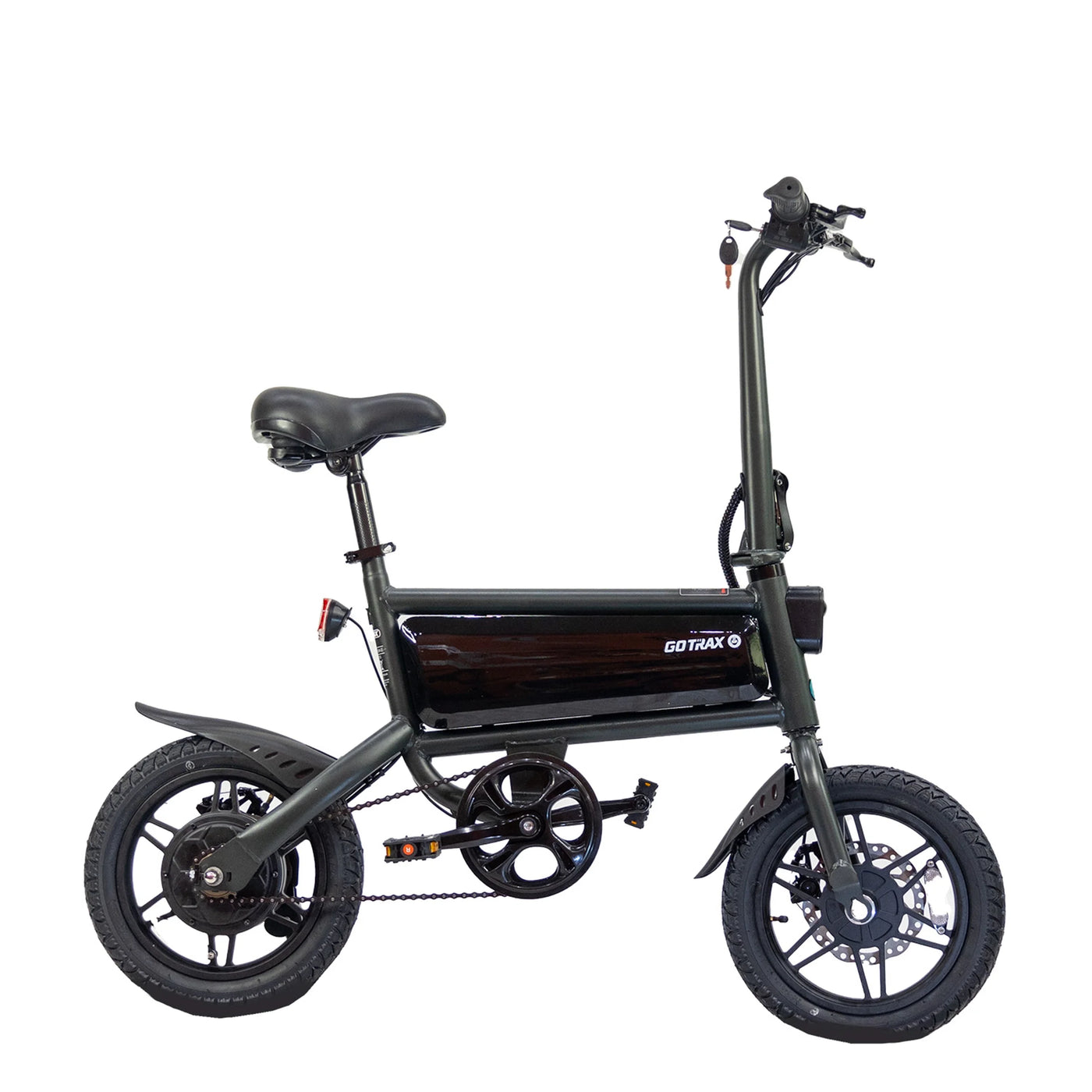 GOTRAX S2 14" Folding Electric Bike for Adults and Teens, 250W 15.5Mph, 15Miles LED Display Mini E-Bike for Commuting