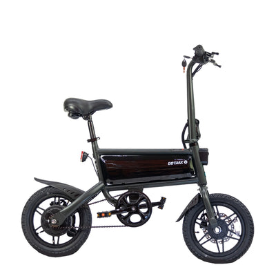 GOTRAX S2 14" Folding Electric Bike for Adults and Teens, 250W 15.5Mph, 15Miles LED Display Mini E-Bike for Commuting