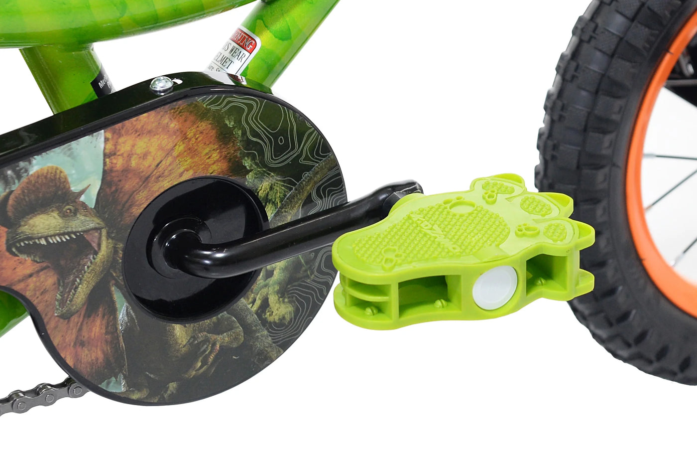 Jurassic World™ 12-inch Raptor Boy's Bicycle with Training Wheel, Green and Orange