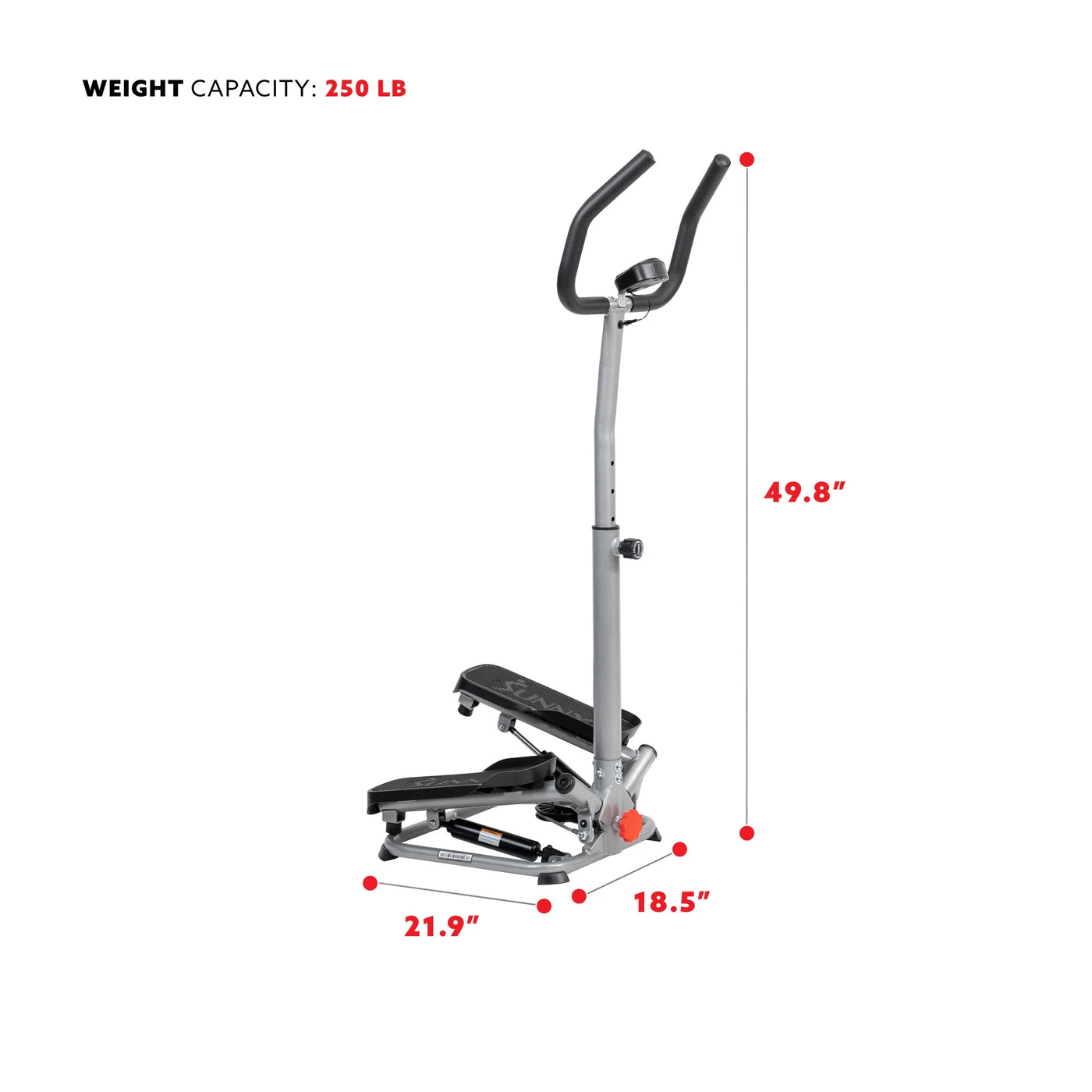 Sunny Health & Fitness Twist Stair Stepper Machine with Handlebar – SF-S020027