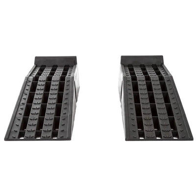 Black Widow PSR295 Plastic Car Service Ramps - Lifts Vehicles 6.25in H for Maintenance or Oil Changes - Each Ramp is 12in W - Pack of Two - 10,000 lbs. Capacity Per Pair