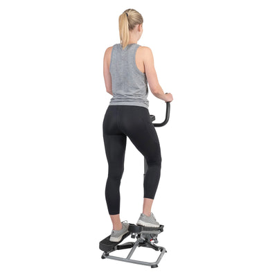 Sunny Health & Fitness Twist Stair Stepper Machine with Handlebar – SF-S020027