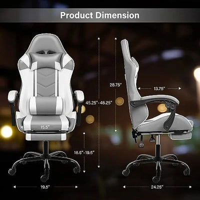 YSSOA Gaming Chair, Big and Tall Gamer Chair, Racing Style Adjustable Swivel Office Chair, Ergonomic Video Game Chairs with Headrest and Lumbar Support