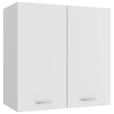 White Hanging Cabinet 23.6x12.2x23.6 - Durable Engineered Wood Construction - Spacious Storage - Easy Wall Mounting - Ideal for Small Spaces and Modern Home Decor