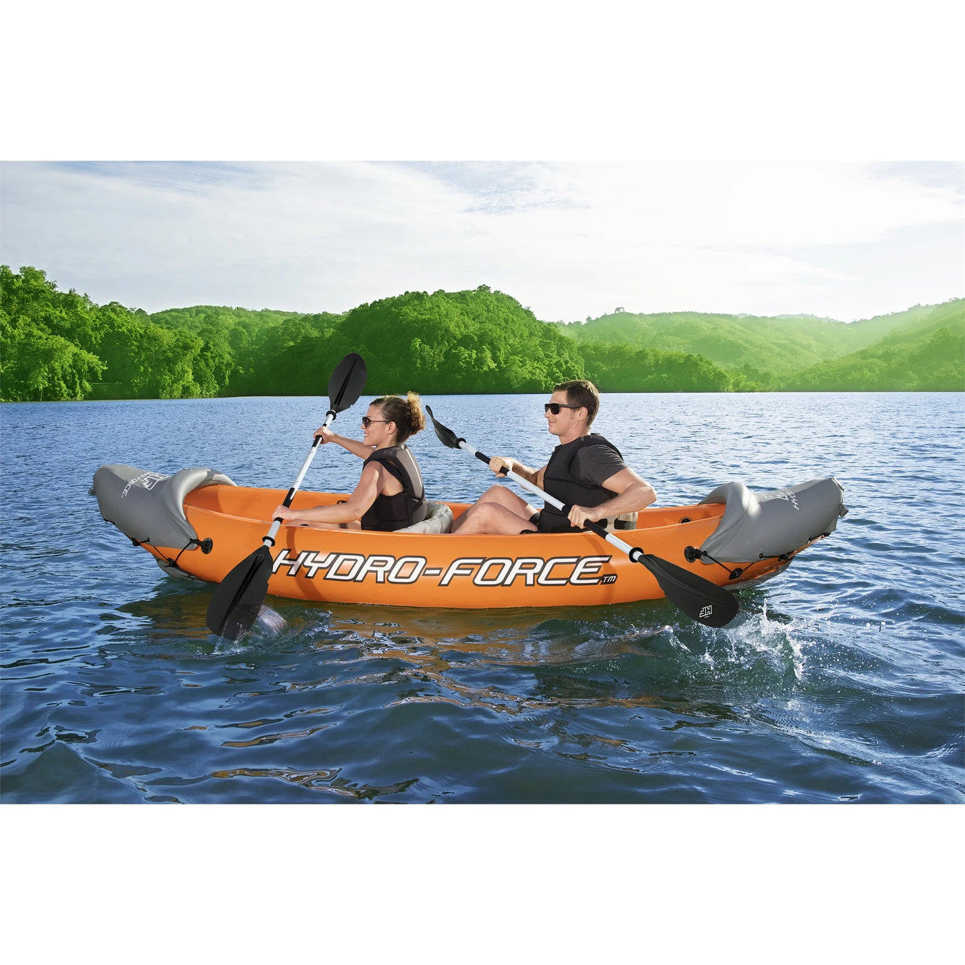 Bestway Hydro Force Lite Rapid X2 Inflatable Outdoor Water Sport Kayak Set