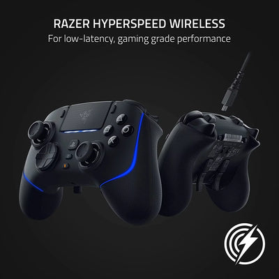 Razer Wolverine V2 Pro Wireless Controller Black HyperSpeed, Mecha-Tactile, RGB Lights for PS5 & PC With Cleaning kit BOLT AXTION Bundle Like New