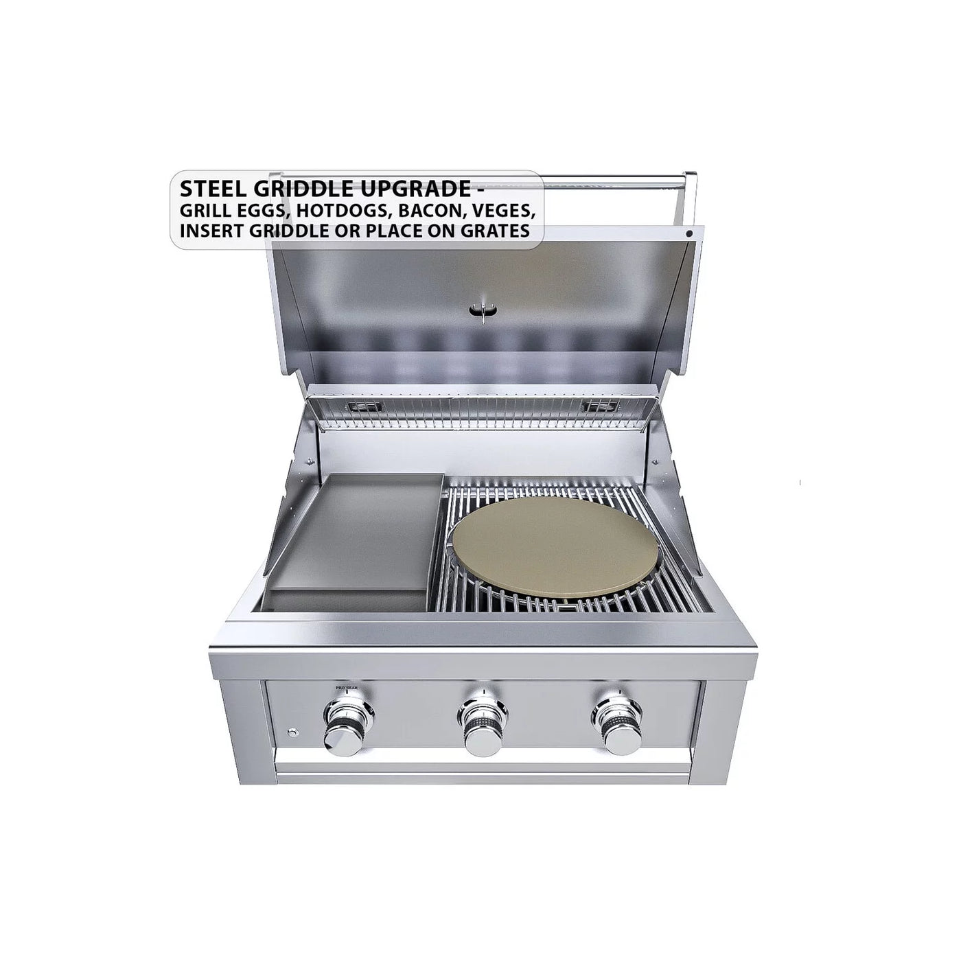 Ruby 3 Burner Pro-Sear 30"- Natural Gas