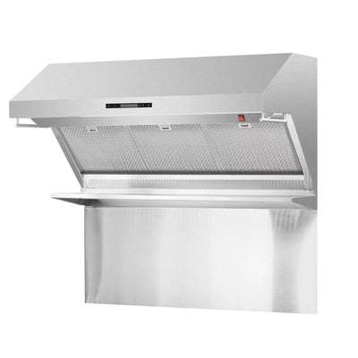 Savona - 48" Wall Mount Range Hood with Hybrid Filters & Back Splash