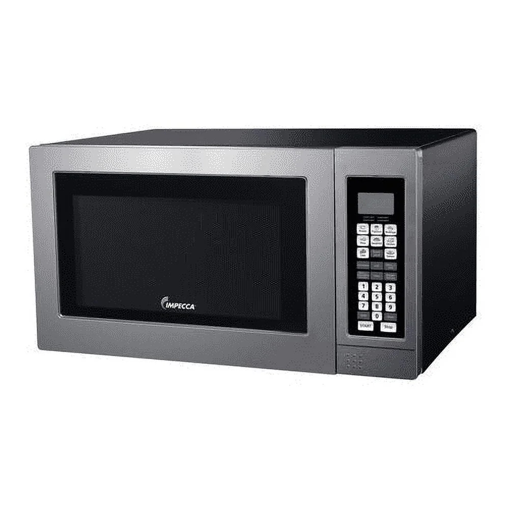 Impecca CM-1295ST 22 Countertop Microwave with 1.2 cu. ft. Capacity Convection Grill and 1000 Watts Cooking Power in Stainless Steel