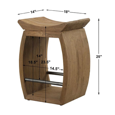 25 inch Modern Wood Counter Stool Bailey Street Home 208-Bel-4361902