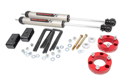 Rough Country 3" Lift Kit w/V2 Shocks for 2005-2023 Toyota Tacoma - 74570RED