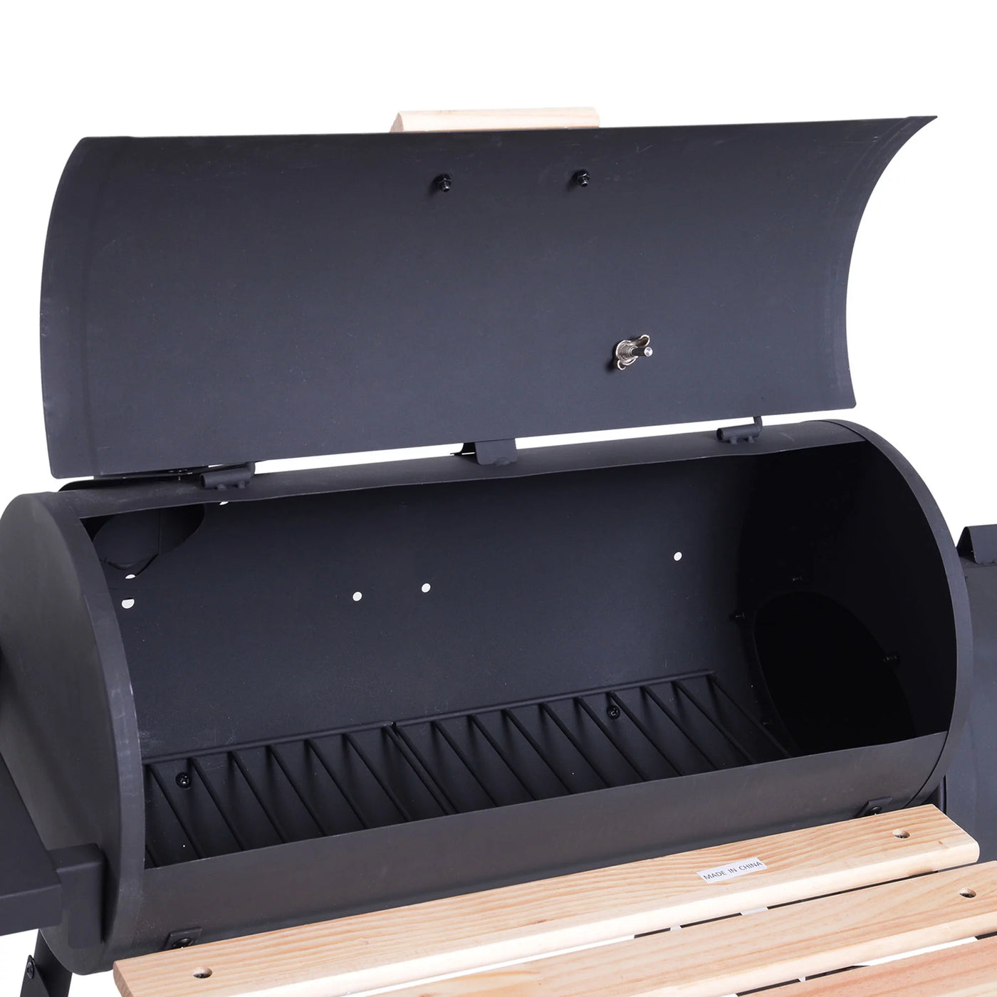 Outsunny 48" Steel Portable Backyard Charcoal BBQ Grill and Offset Smoker Combo