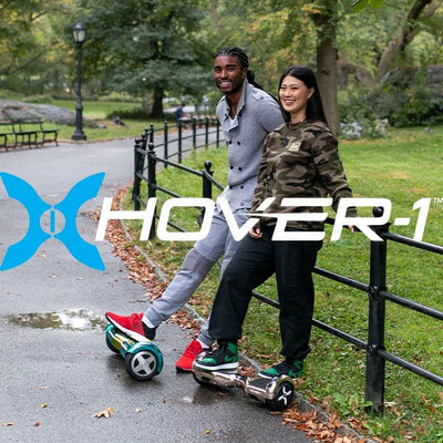 Hover-1 Rebel Kids Hoverboard with LED Headlight, 6 m Max Speed, 130 Lbs. Max Weight, 3 Miles Max Distance - Pink Zebra