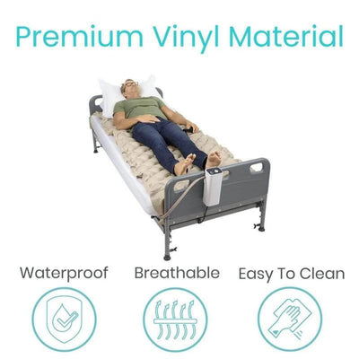 Vive Alternating Pressure Pad, Includes Mattress Pad and Electric Pump System for Bed Sore Prevention