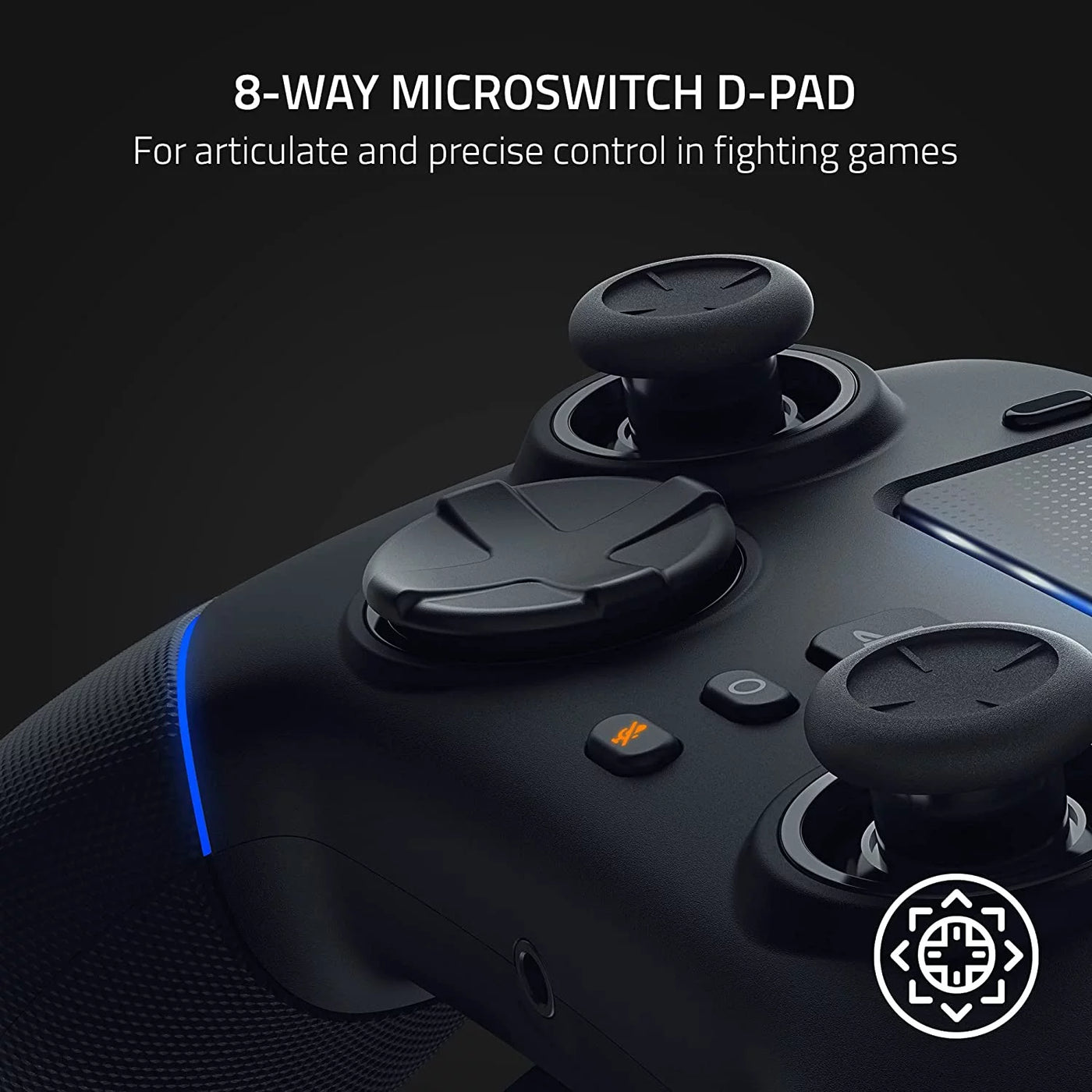 Razer Wolverine V2 Pro Wireless Controller Black HyperSpeed, Mecha-Tactile, RGB Lights for PS5 & PC With Cleaning kit BOLT AXTION Bundle Like New