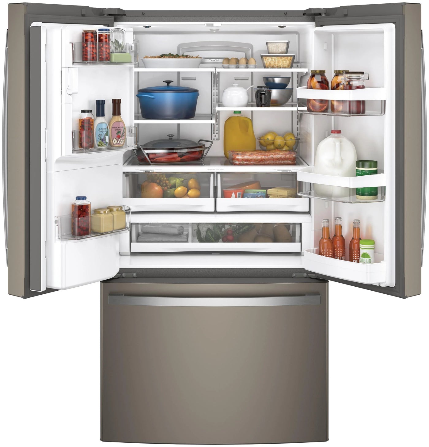 GE Appliances Energy Star 27.8 Cubic Foot French Door Refrigerator