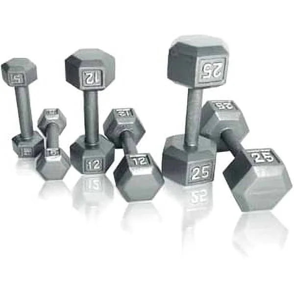 CAP Barbell 85lb Cast Iron Hex Dumbbell, Single