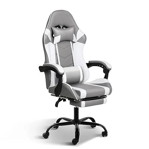 YSSOA Gaming Chair, Big and Tall Gamer Chair, Racing Style Adjustable Swivel Office Chair, Ergonomic Video Game Chairs with Headrest and Lumbar Support