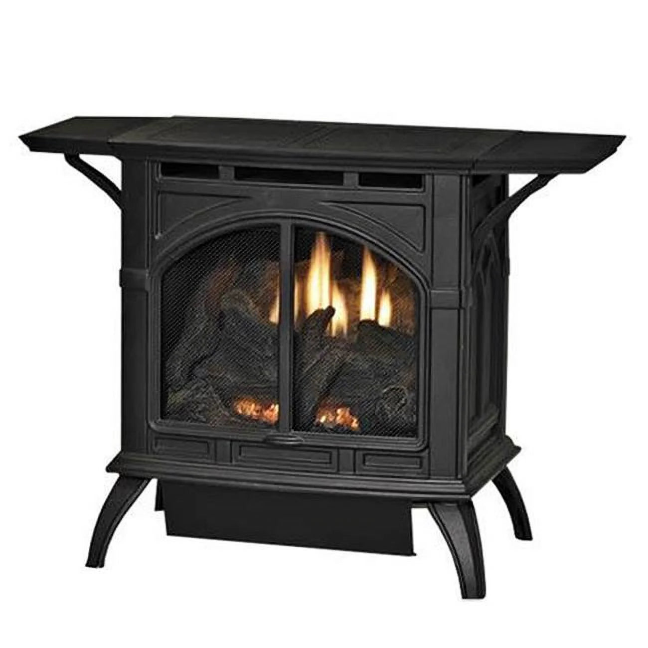 Empire VFD20CC70FN Heritage Cast Iron VF Stove - Natural Gas, Matte Black