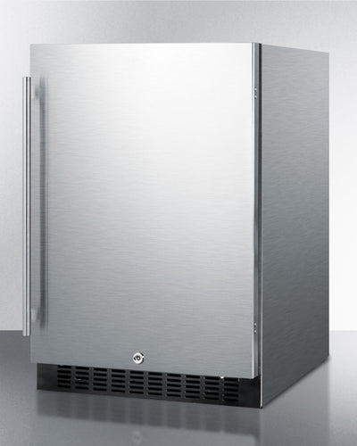 24" Wide Built-In All-Refrigerator, Stainless Steel Cabinet