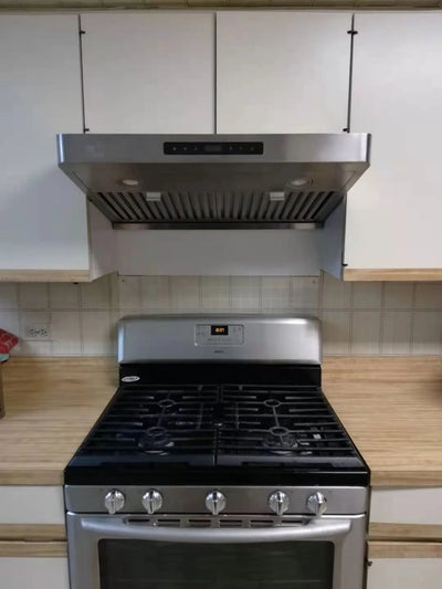 Rear Vent --- LiveTech Stainless Steel 30" Under Cabinet Range Hood 800 CFM