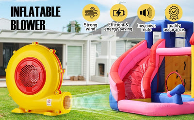 950W Air Blower, Pump Fan Commercial Inflatable Bouncer Blower, Perfect for Inflatable Movie Screen, Inflatable Paint Booth, Inflatable Bounce House, Jumper, Bouncy Castle