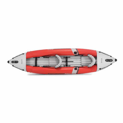 Intex 2 Person Vinyl Kayak w/ Oars & Pump & 2-Person K2 Kayak w/ Oars Air Pump