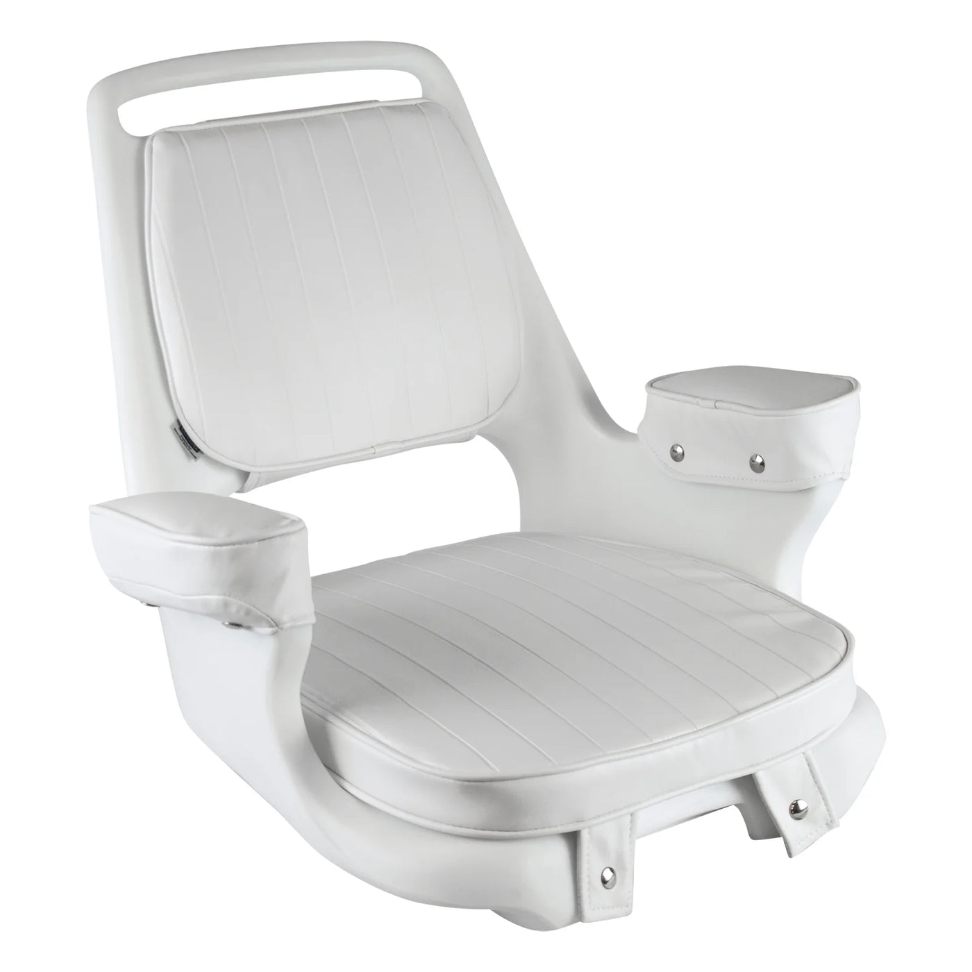 Wise 8WD1007-3-710 Captain's Chair with Cushion Set and Mounting Plate Boat Seats