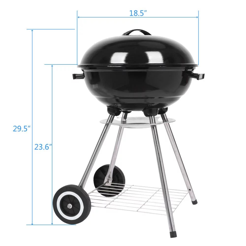 SalonMore 18" Portable Outdoor Charcoal Grill Travel Camp Charcoal Stove