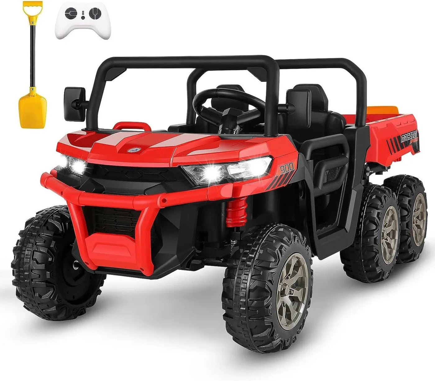 6-Wheel 24V UTV Ride-On with Dump Bed and 4WD Power